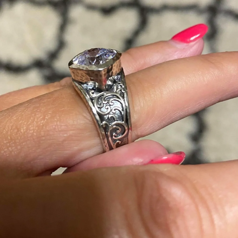 *TOP SELLER* Grace & Heart Ionia Ring Size 10 .925 Sterling Silver/CZ RETIRED